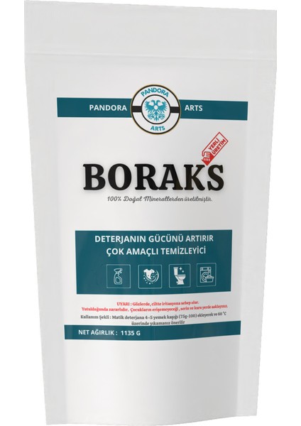 Borax Powder 1135G x 2 Adet Set 2270G Renkliler ve Beyazlar Için Ağartıcı Deterjan