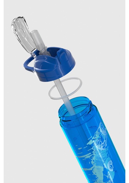 Falcon Spor Desenli 630 ml Pipetli Tritan Matara 912016 Mavi fırsatları