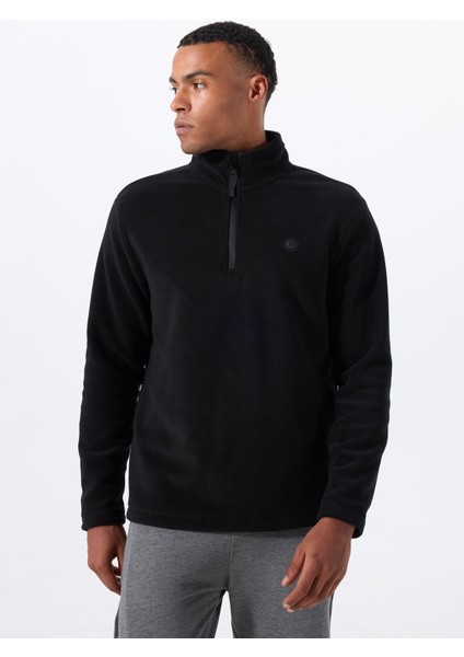 D5WM-SWT3300 Siyah Fermuarlı Yaka Basic Düz Erkek Polar Sweatshırt fırsatları