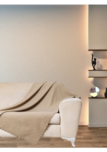 Kum Şönil Çift Taraflı Çekyat Koltuk Örtüsü Şalı 175 x 215 cm