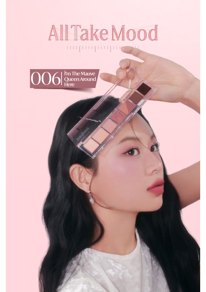 5 Farklı Dokulu Far Paleti PERIPERA All Take Mood Palette 006 I'm The Mauve Queen Around Here