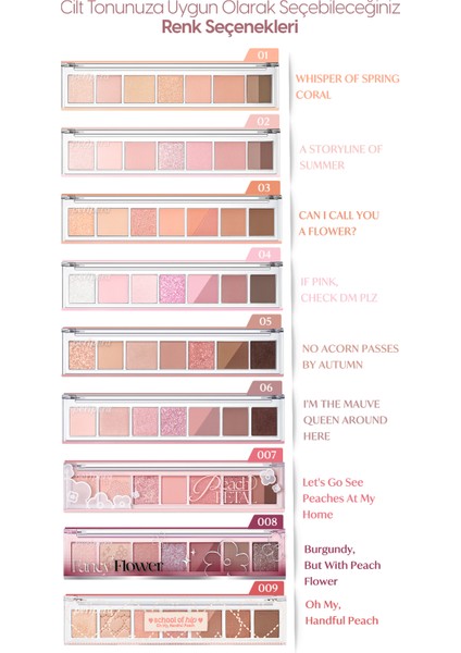 5 Farklı Dokulu Far Paleti PERIPERA All Take Mood Palette 006 I'm The Mauve Queen Around Here