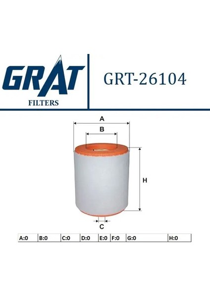 26104 Hava Filtresi 4G0133843