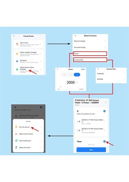 Tuya Akıllı Bi Yönlü Wifi Enerji Ölçer 150A Kelepçe Akım Sensör Transformatör Güneş Pv Iki Yönlü Güç Monitörü (Yurt Dışından)
