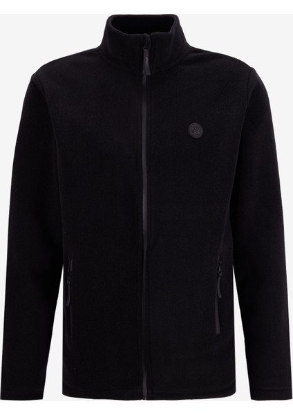 D5WM-SWT3301 Siyah Dik Yaka Basic Düz Erkek Polar Sweatshırt fiyatları