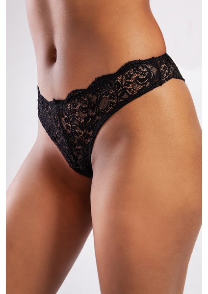 Gcolors Brazillian Külot, Kadın Dantelli Siyah Brezilyan Külot modelleri