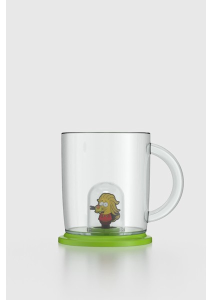 Joy Kral Şakir Remzi Figürlü 250 ml Kulplu Tritan Bardak 222038 Yeşil