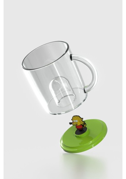 Joy Kral Şakir Remzi Figürlü 250 ml Kulplu Tritan Bardak 222038 Yeşil modelleri