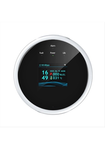 Wifi Doğal Gaz Sensörü Yanıcı Ev Akıllı Gaz Alarm Dedektörü Sızıntı Sensörü Wifi Sıcaklık Dedektörleri Ab Fişi (Yurt Dışından)