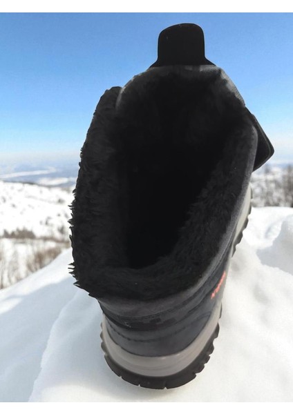 Erkek Çocuk Suya Soğuk Havaya Dayanıklı Cırtlı Içi Kürklü Siyah Kar Botu indirimleri