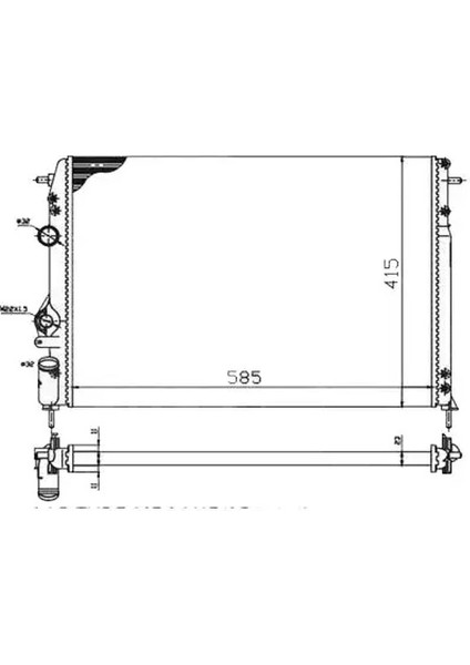 0520202AL Motor Radyatoru