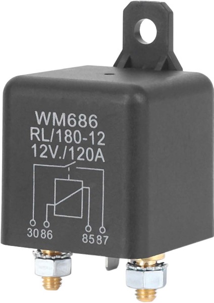 8x Dc 12V Röle Pil Izole Röle Relay 12V / 120A Araç Kamyonları Için Pik Yük (12V / 120A) (Yurt Dışından) fırsatları