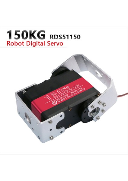150KG 12V RDS51150 Çift Şaftlı Dijital Metal Robotik Servo Montaj Braketi Su Geçirmez 270 Derece (Yurt Dışından) modelleri