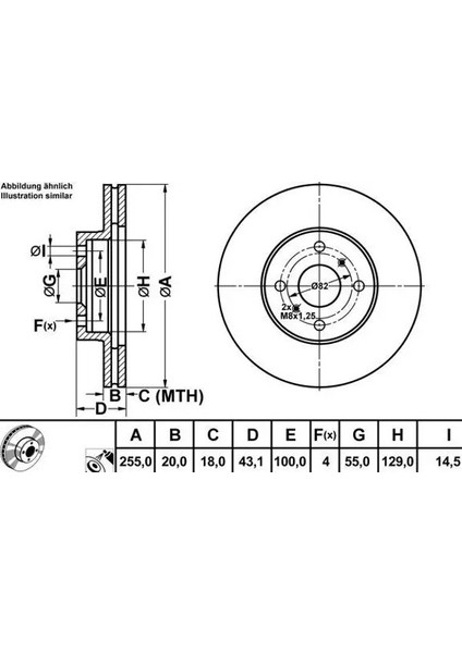 50266 Fren Diski On 435120D050 (2 Adet Fiyatıdır)