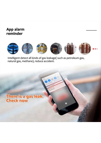 Wifi Doğal Gaz Sensörü Yanıcı Ev Akıllı Gaz Alarm Dedektörü Sızıntı Sensörü Wifi Sıcaklık Dedektörleri Abd Fiş (Yurt Dışından) fırsatları