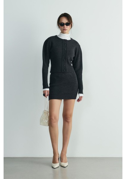 Füme Lucy Triko Hırka