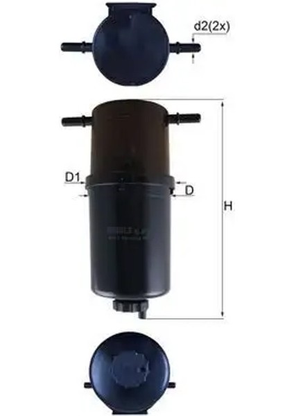 KL873 Yakit Filtresi 2E0127401 2H0127401