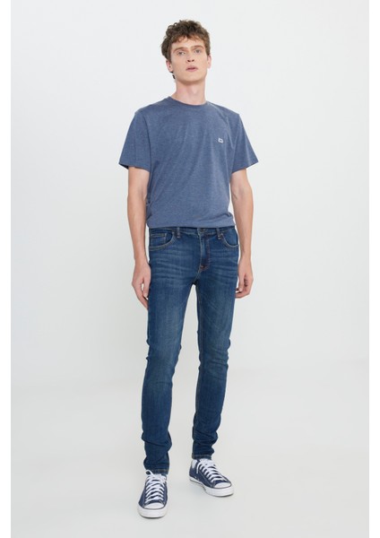 Pamuklu Skinny Fit Normal Bel Dar Paça Jeans Erkek Kot Pantolon L73615 6xt fiyatları