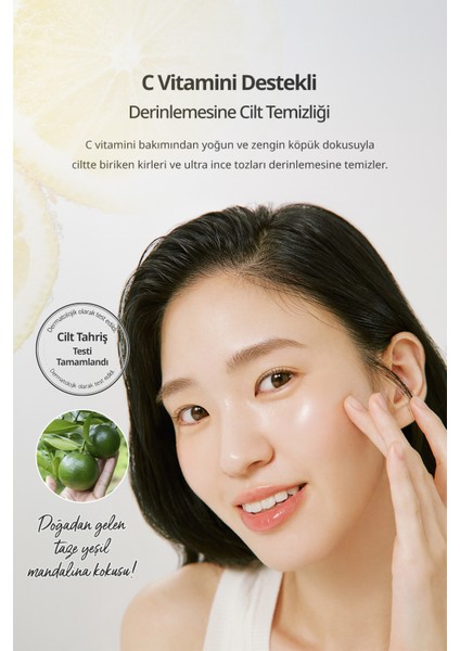 Tangerine Vita C Cleansing Foam - Yeşil Mandalina Özlü Aydınlatıcı Köpük Temizleyici