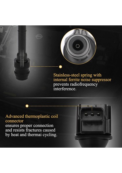 UF350 Nissan Altima Sentra X-Trail L4 2 5l Için Instrıtıon Bobi 22448-8H315 22448-8H310 22448-8H300 4 Pcs (Yurt Dışından) modelleri