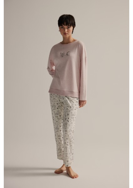 Kadın Pamuklu Uzun Kollu Pijama Takımı indirimleri