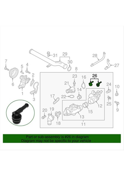 25672-3C200 Termostat Muhafaza By-Pass Hortum Konektörü Kia Sorento 3 3l 3 5l Hyundai Santa Fe 2009-2018 (Yurt Dışından) indirimleri