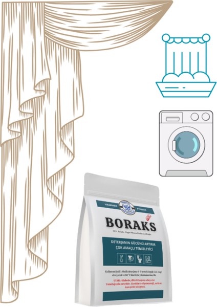 Boraks Tül Perde Temizleyici Deterjan 1 kg fiyatları