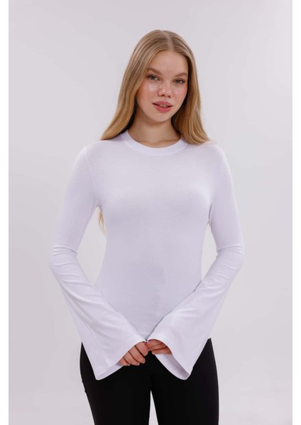 Kadın Ispanyol Kol Body - Beyaz fiyatları