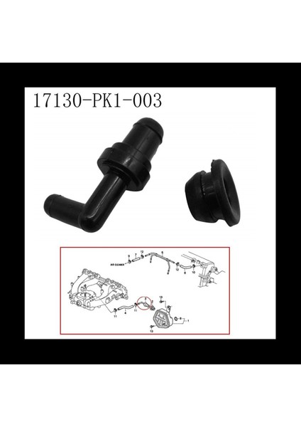 6x Pcv Valf Kiti Honda Accord Için Değiştirme 1990-2002 Acura Integra 1996-2001 17130-PK1-003 17139-PK1-000 (Yurt Dışından) fırsatları