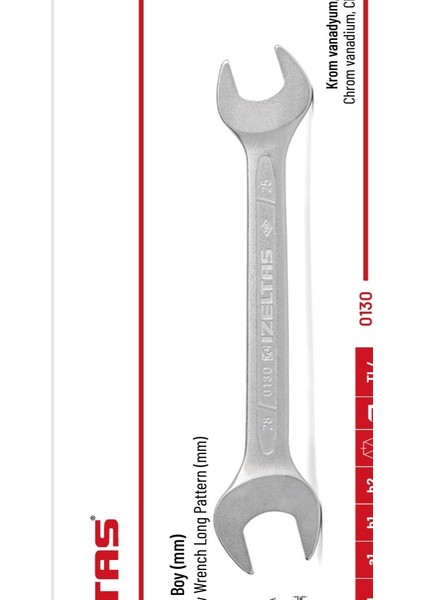Iki Ağızlı Anahtar Kısa 12*13