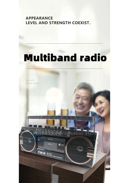 PX149BT Müzik Seti Fm Radyo USB Mp3 Player Kablosuz Hoparlör Bluetooth Retro Teyp Kaset Çalar fırsatları