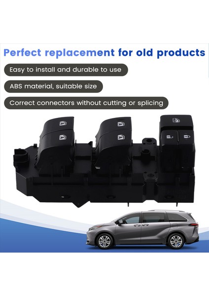 84040-08010 1pc Toyota Sienna 2015-2020 8404008010 Için Otomatik Pencere Anahtarı Cam Kaldırma Anahtarı (Yurt Dışından) indirimleri