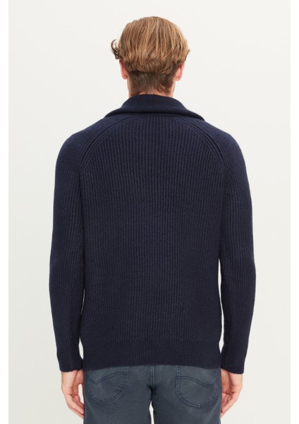 Regular Fit Dik Yaka Yarı Fermuarlı Triko Kazak Erkek Kazak L242496 410 indirimleri