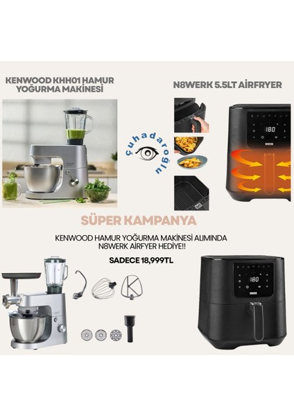 KHH01 + N8WERK Airfryer Hediyeli — Mutfağını Baştan Yarat!