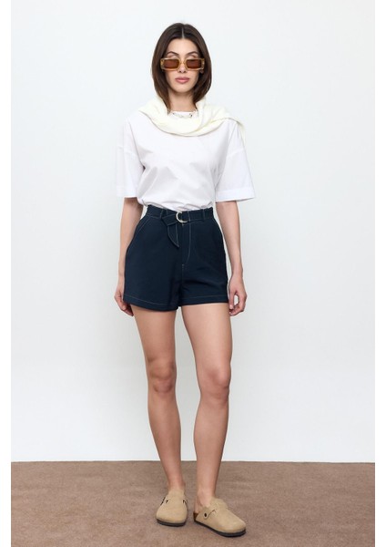 Lacivert Kemerli Şort fiyatları