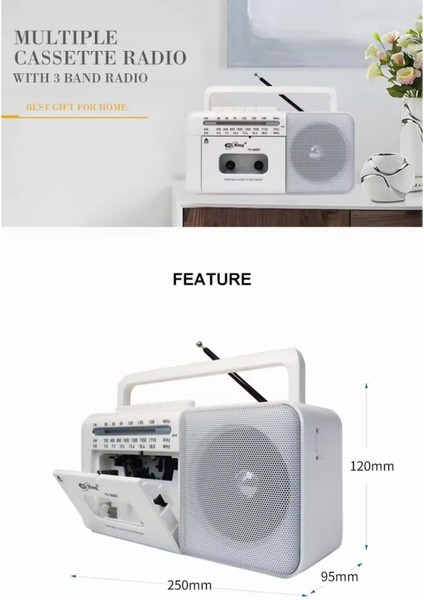 Taşınabilir Müzik Seti Kaset Çalar Fm Radyo USB Mp3 Player Bluetooth Hoparlör Retro Nostalji Radyo modelleri