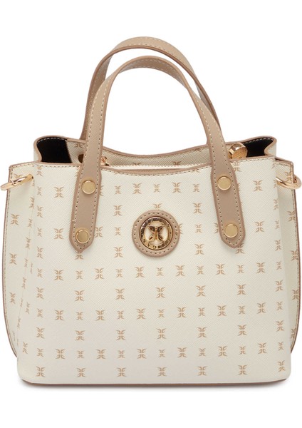 Bej Print Kadın Omuz Çantası - S1WPR0000806-U4A