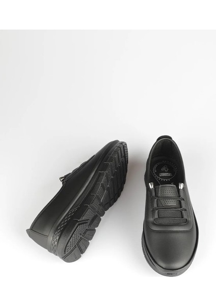 Siyah Kadın Ortopedik Taban Kadın Günlük Babet Ayakkabı modelleri