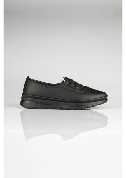 Siyah Kadın Ortopedik Taban Kadın Günlük Babet Ayakkabı fırsatları