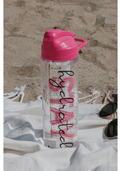 Falcon Stay Desenli 630 ml Pipetli Tritan Matara 912016 Fuşya fiyatları