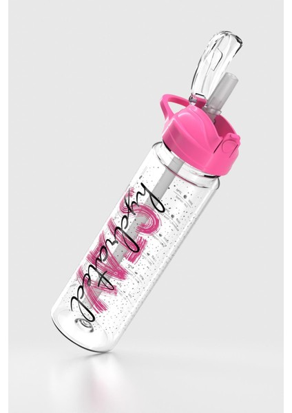 Falcon Stay Desenli 630 ml Pipetli Tritan Matara 912016 Fuşya fırsatları