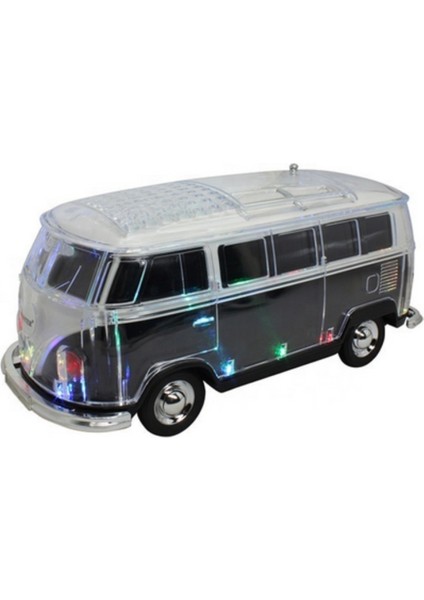 Çiçek Abbas Mi?nübüs Kristal Işıklı Klasik Araba Bluetooth Hoparlör Speaker Fm Radyo Sd Kart USB