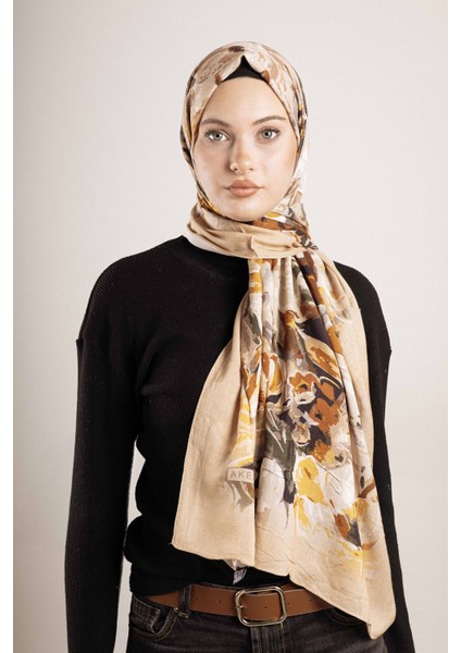 Desenli Pamuk İpek Şal Desen-2 modelleri