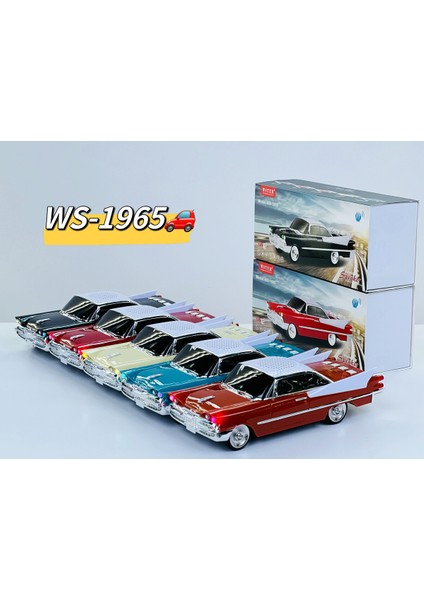 WS-1965 Yeni Dodge 59 Klasik Araba Kablosuz Bluetooth Hoparlör Speaker 10 Watt Fm Radyo Sd Kart USB modelleri
