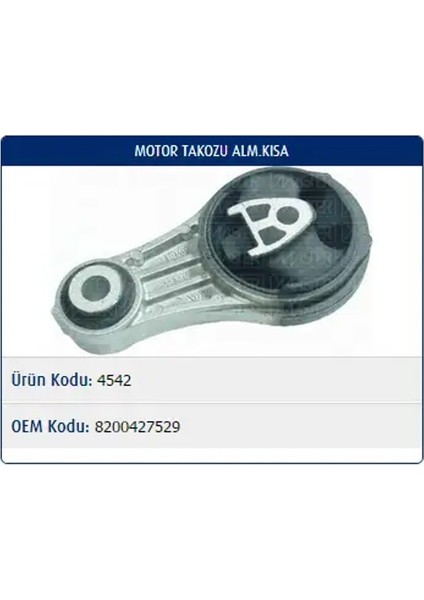 M4542 Motor Takozu (Arka) 8200427529