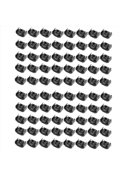 80PCS 2 Nokta Fren Borusu Hattı Tutma Klipsi Tutucu Braket 811611797 Çift Kanal Tabanı Fren Kablosu Klips 4 75MM Siyah (Yurt Dışından)