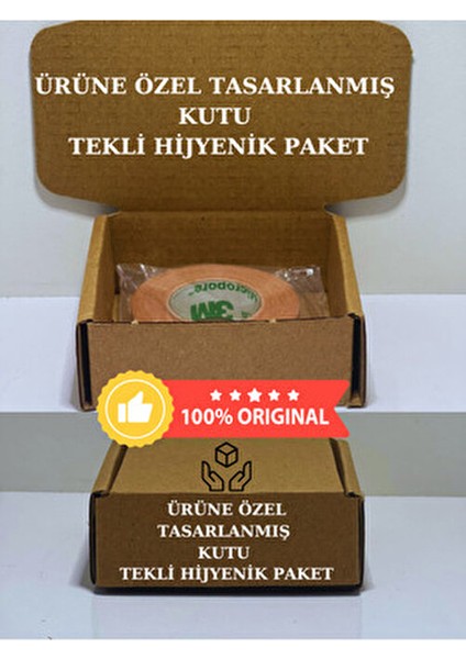 Micropore Estetik Burun Bandı Ten Rengi Yüksek Hava Sirkülasyonu 1,25 cm x 9,1 m