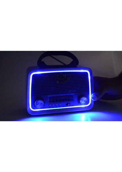 KN-1183BT Şarjlı Ledli Retro Ahşap Radyo Mp3 Çalar fiyatları