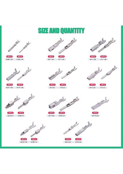 290PCS Otomotiv Tel Terminal Pinkonektör 1-3 5mm Yalıtımlı Fiş Sökme (Yurt Dışından) fırsatları