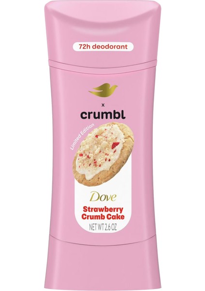 Crumbl Strawberry Crumb Cake Alüminyumsuz Stick Deodorant 74GR